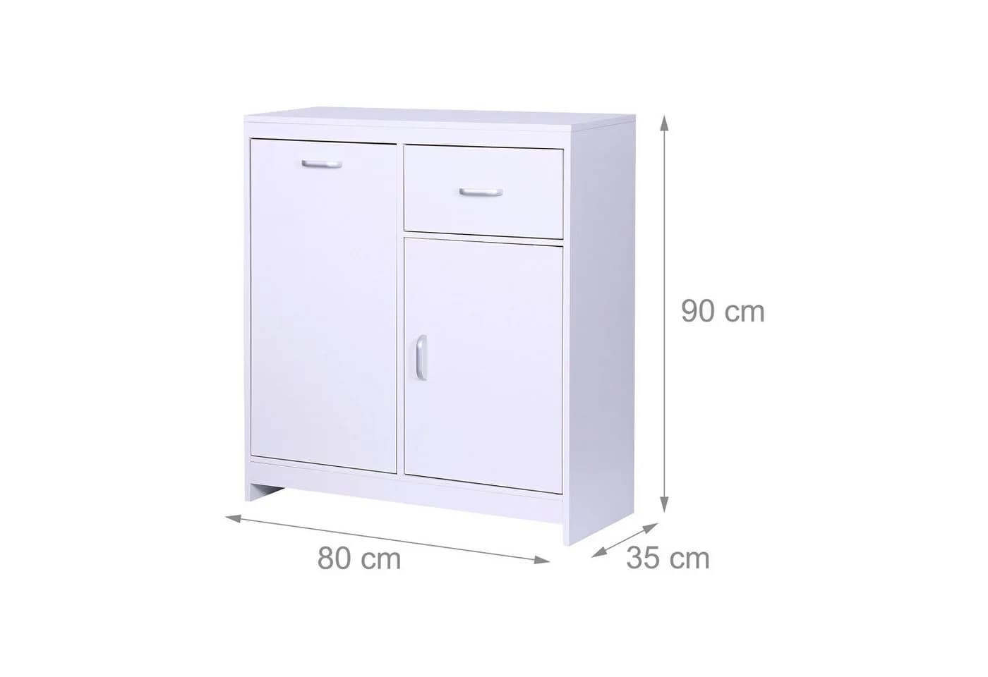 RELAXDAYS Wäscheschrank mit 48 l Wäschesack Weiß - Bild 4