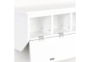 relaxdays Wandgarderobe 5 Haken mit Stauraum Weiß Bild 5