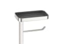 relaxdays WC-Garnitur Metall mit Ablage Silber Bild 5