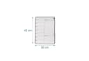 relaxdays Memoboard Speiseplan Wochenplaner magnetisch Schwarz Bild 4