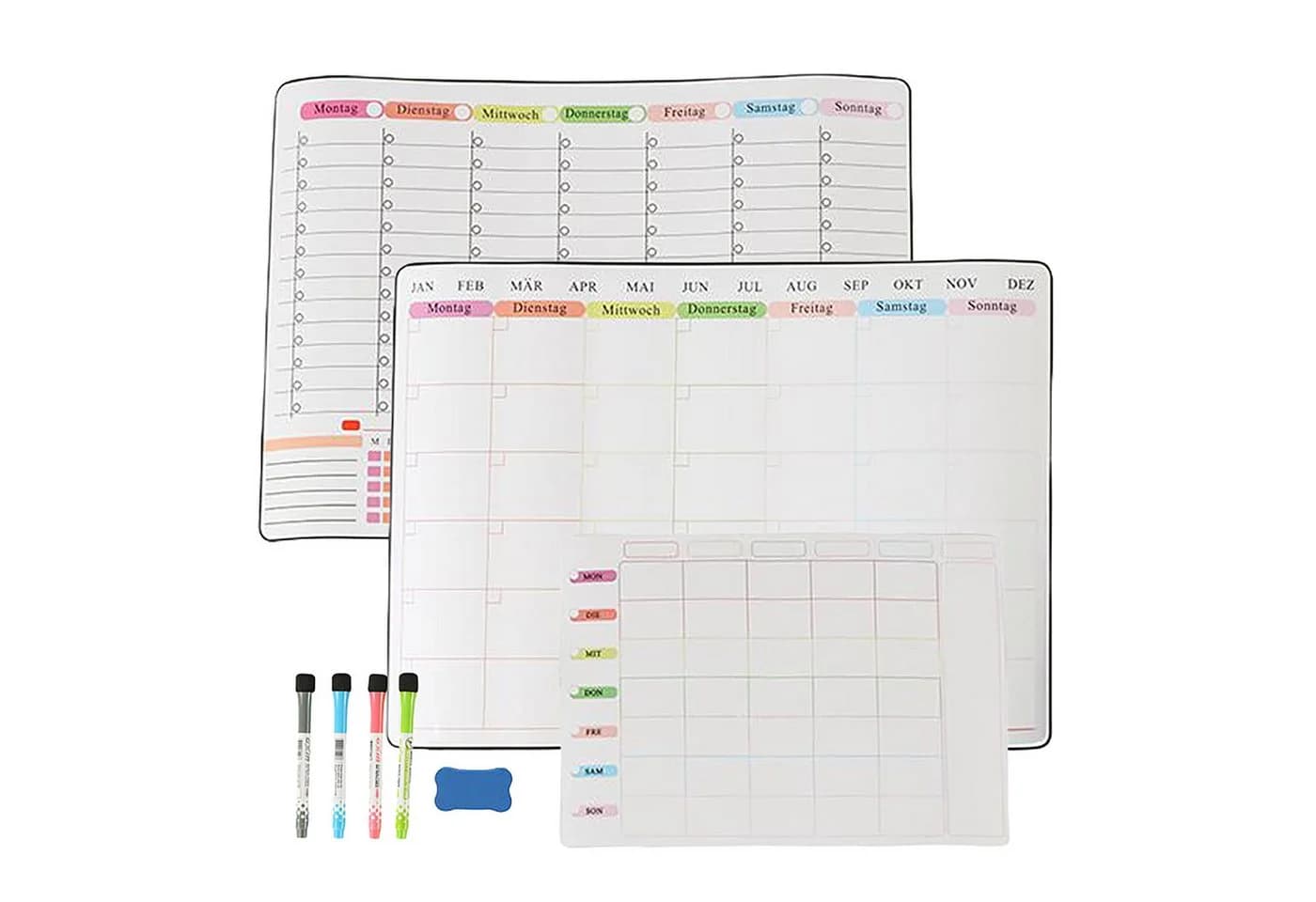 RELAXDAYS Magnettafel Whiteboard für Kühlschrank 3er Set Weiß - Bild 2