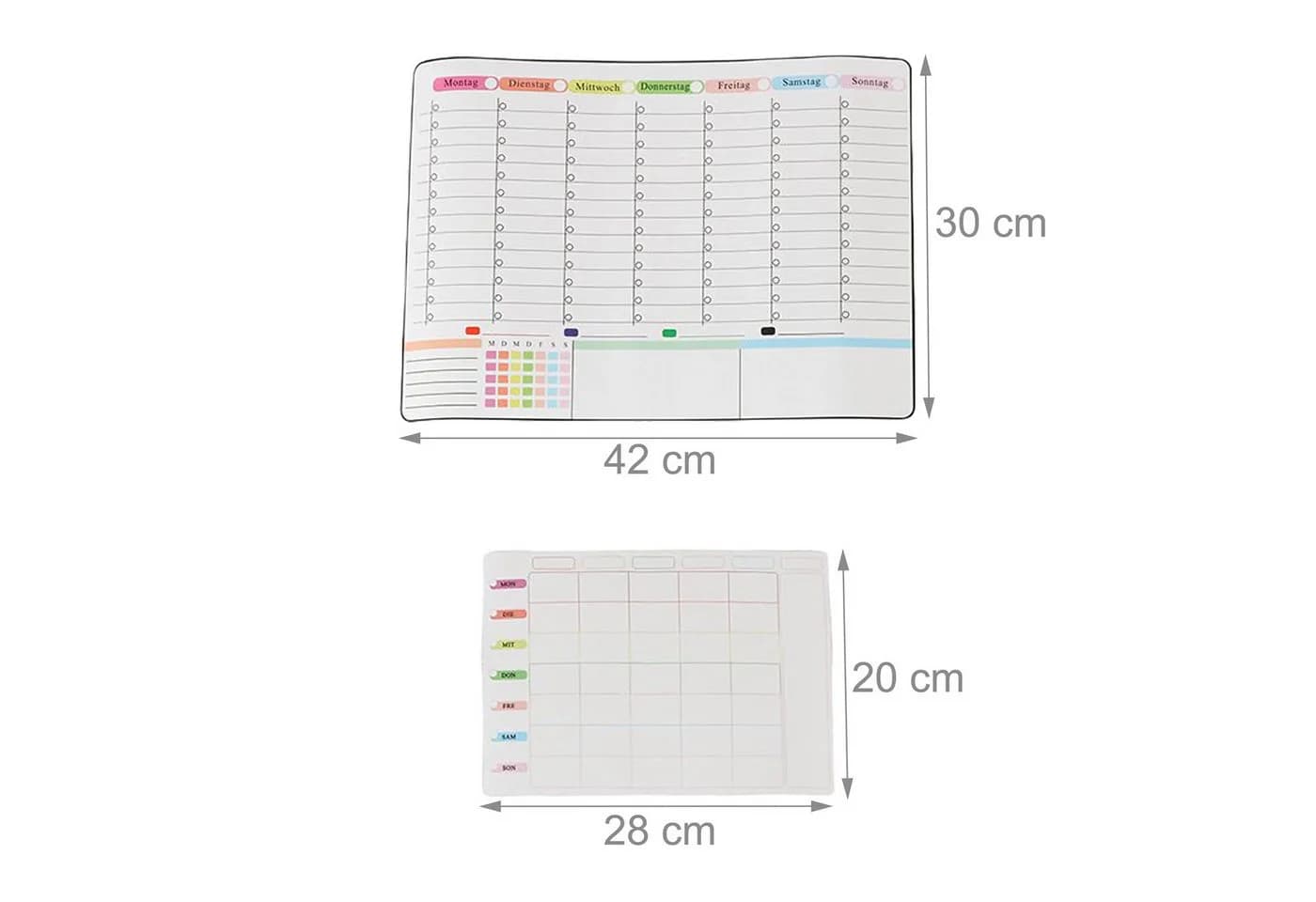 RELAXDAYS Magnettafel Whiteboard für Kühlschrank 3er Set Weiß - Bild 4