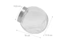 relaxdays Vorratsglas Bonbonglas 2er Set 2 Liter Glas Transparent/Silber Bild 4