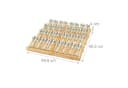 relaxdays Gewürzregal 8er Set Bambus Schubladenorganisator Bild 4
