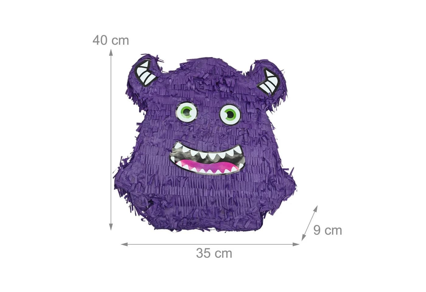 RELAXDAYS Pinata Set Monster mit Stab und Maske Lila - Bild 4