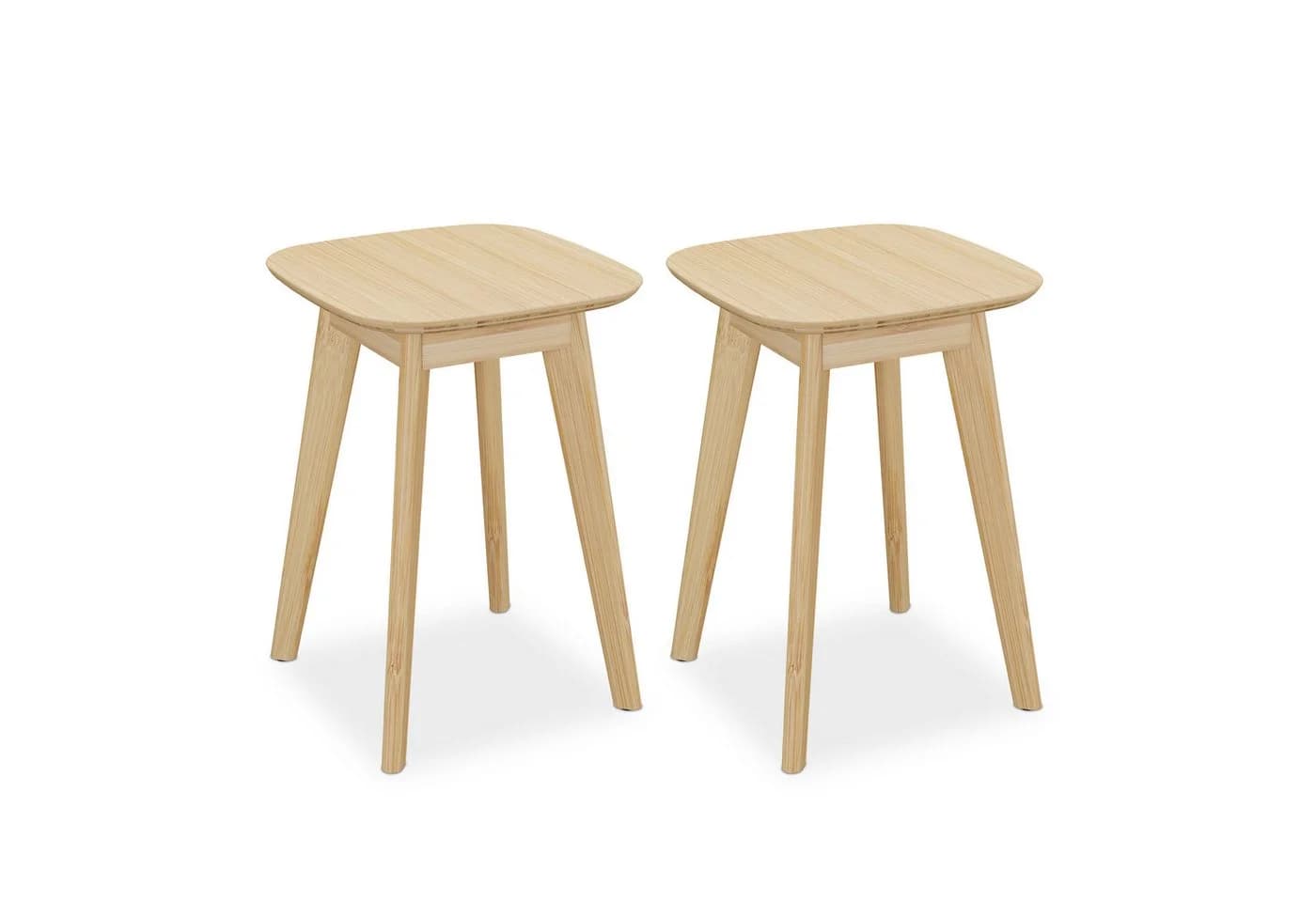 relaxdays Sitzhocker Bambus 2er Set - Bild 2
