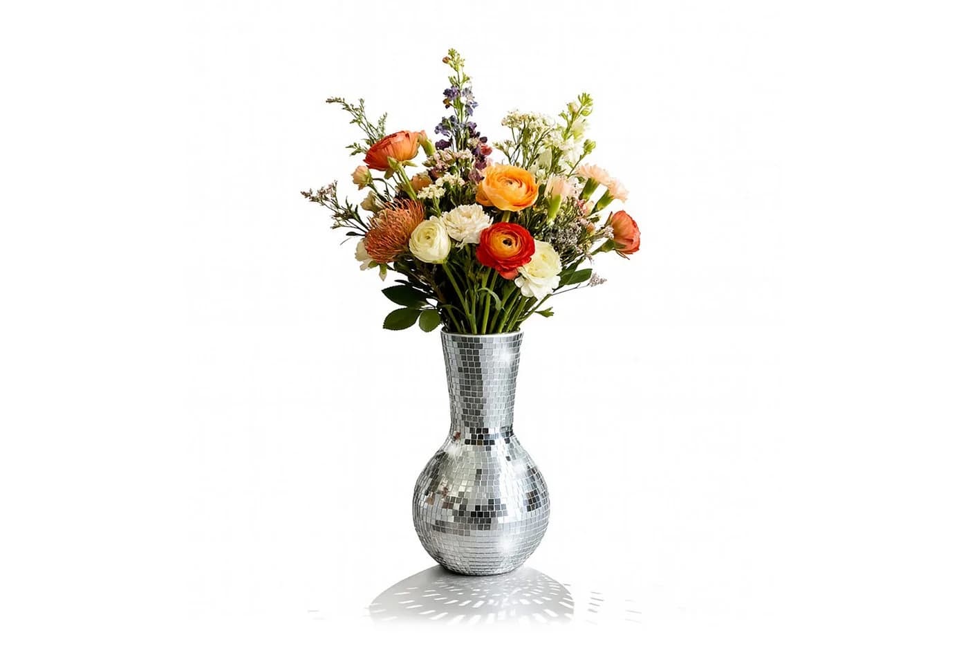 relaxdays Disco Vase Spiegelglas 28 cm - Bild 2