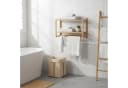 RELAXDAYS Wandregal Bad mit Haken & Handtuchstange Natur Bambus Bild 1