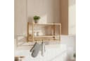 RELAXDAYS Wandregal Bad mit Haken & Handtuchstange Natur Bambus Bild 3