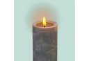 relaxdays LED-Kerzen 3er Set Betonoptik Grau Bild 5