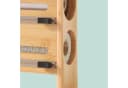 relaxdays Wandrollenhalter Küche 4-in-1 Bambus mit Schneider Bild 5