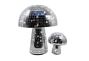 relaxdays Discolicht Disco Pilz 2er Set Silber Mosaikdesign Bild 2