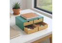 relaxdays Schreibtisch Organizer 4 Schubladen Bambus Bild 1