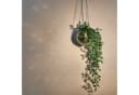relaxdays Blumenampel Discokugel Pflanzentopf Gold Bild 1