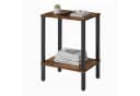 relaxdays Beistelltisch Industrial 2 Ebenen Braun Schwarz Bild 2