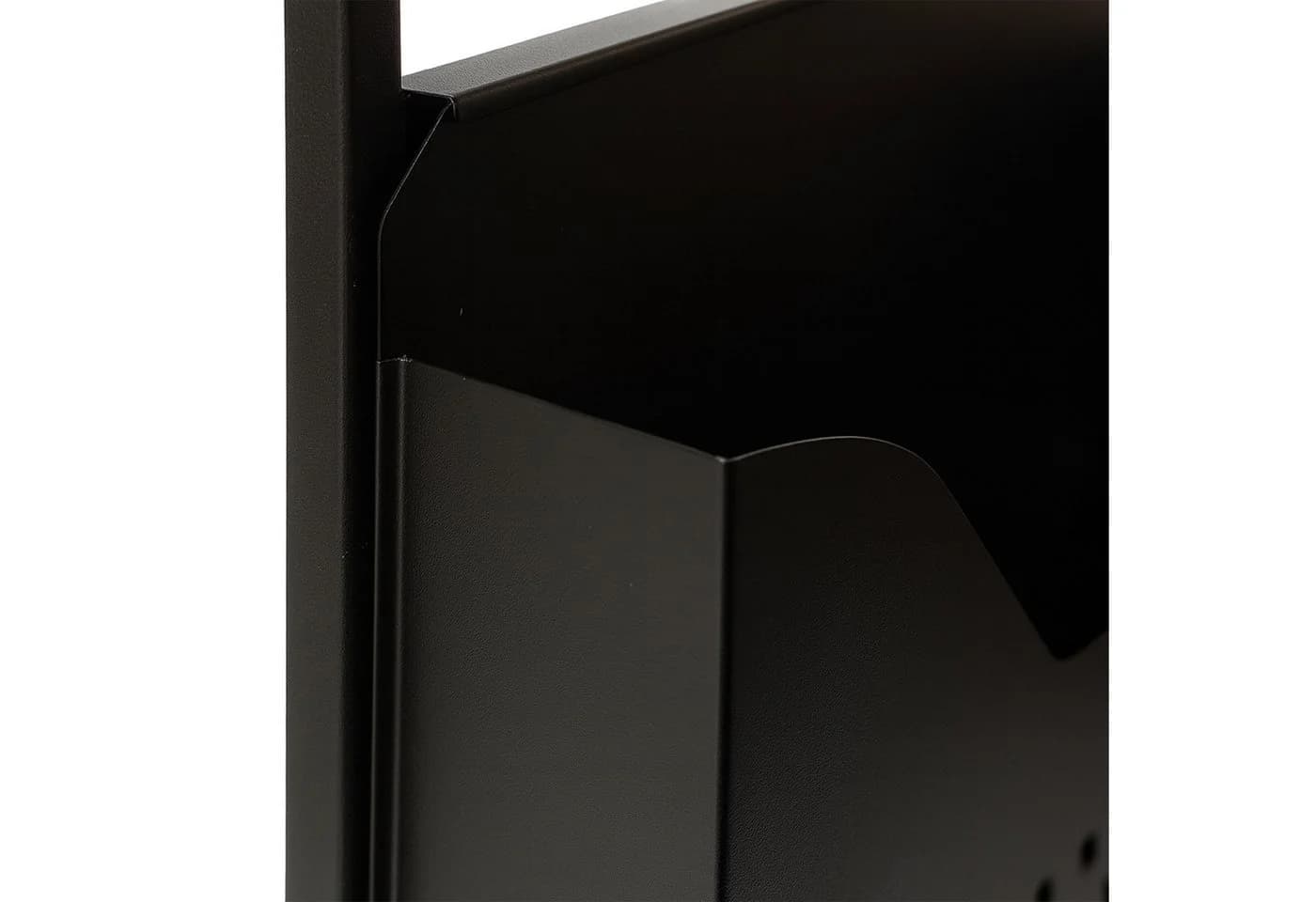 RELAXDAYS Beistelltisch C-Form mit Zeitungsablage Braun/Schwarz - Bild 5