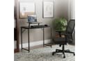 relaxdays Computertisch mit Monitoraufsatz - Schwarz - 80x40x75 cm Bild 1