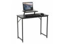 relaxdays Computertisch mit Monitoraufsatz - Schwarz - 80x40x75 cm Bild 2