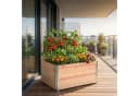 relaxdays Hochbeet mit Rankhilfe aus Holz Stapelbar Bild 1