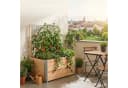 relaxdays Hochbeet mit Rankhilfe aus Holz Stapelbar Bild 3