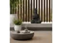 relaxdays Buddha Figur 52 cm - Polyresin Stein-Optik Anthrazit Bild 3