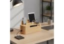 RELAXDAYS Kabelbox mit Handyhalter Bambus Natur Bild 1