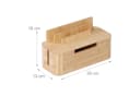 RELAXDAYS Kabelbox mit Handyhalter Bambus Natur Bild 4