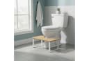 relaxdays Toilettenhocker Bambus & Metall Bild 1