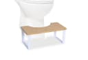 relaxdays Toilettenhocker Bambus & Metall Bild 2