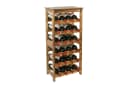 relaxdays Weinregal Akazienholz 24 Flasche Braun Bild 2