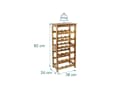 relaxdays Weinregal Akazienholz 24 Flasche Braun Bild 4
