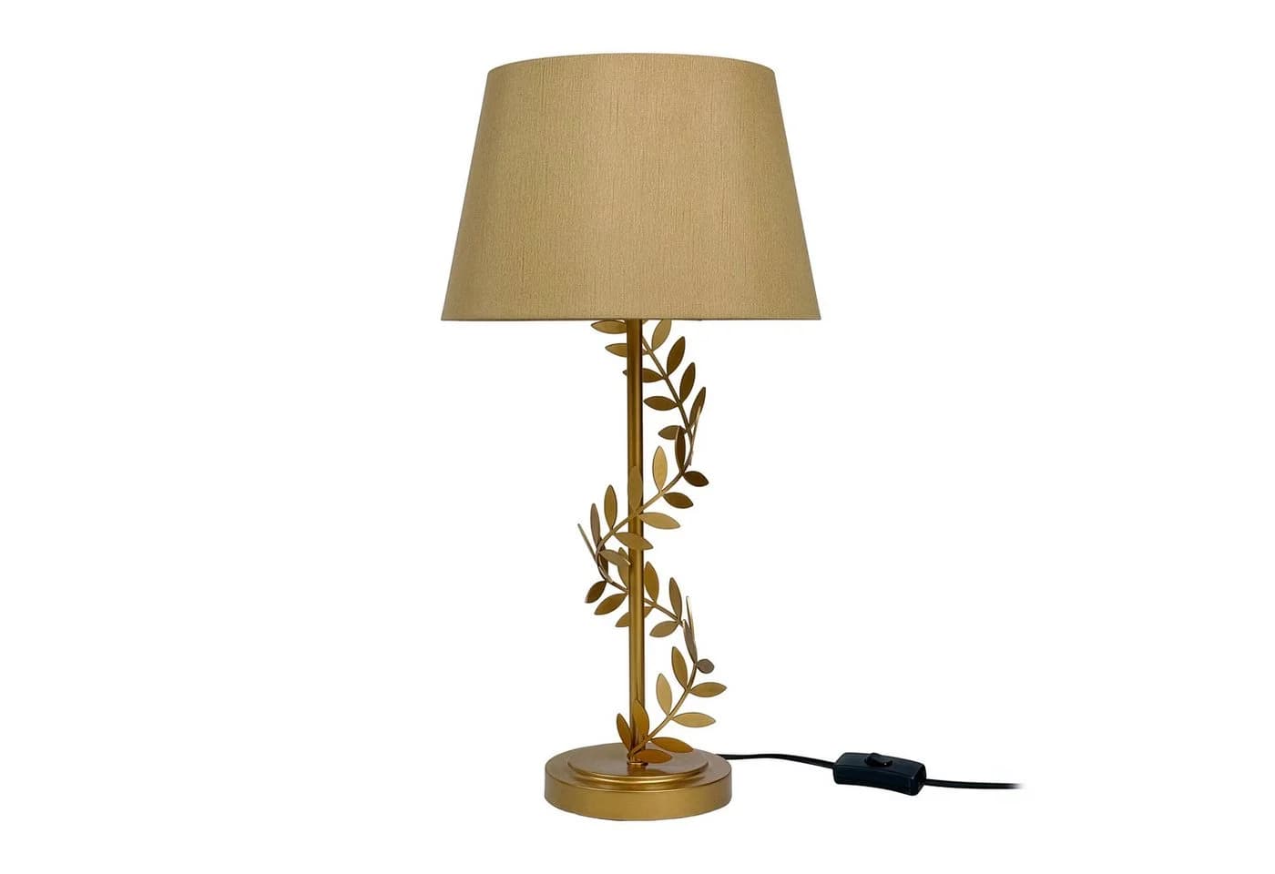 relaxdays Nachttischlampe Lorbeerranke Gold - Bild 2