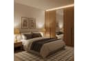 relaxdays Nachttischlampe Lorbeerranke Gold Bild 3
