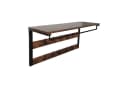 relaxdays Wandgarderobe mit 10 Haken & Ablage Industrial Design Bild 2