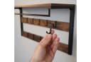 relaxdays Wandgarderobe mit 10 Haken & Ablage Industrial Design Bild 5