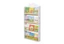 relaxdays Kinderregal Bücherregal Hausform Weiß/Natur Bild 2