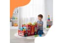 relaxdays Spielzeugtruhe Feuerwehr-Design Bunt Bild 1