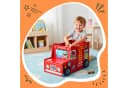 relaxdays Spielzeugtruhe Feuerwehr-Design Bunt Bild 5