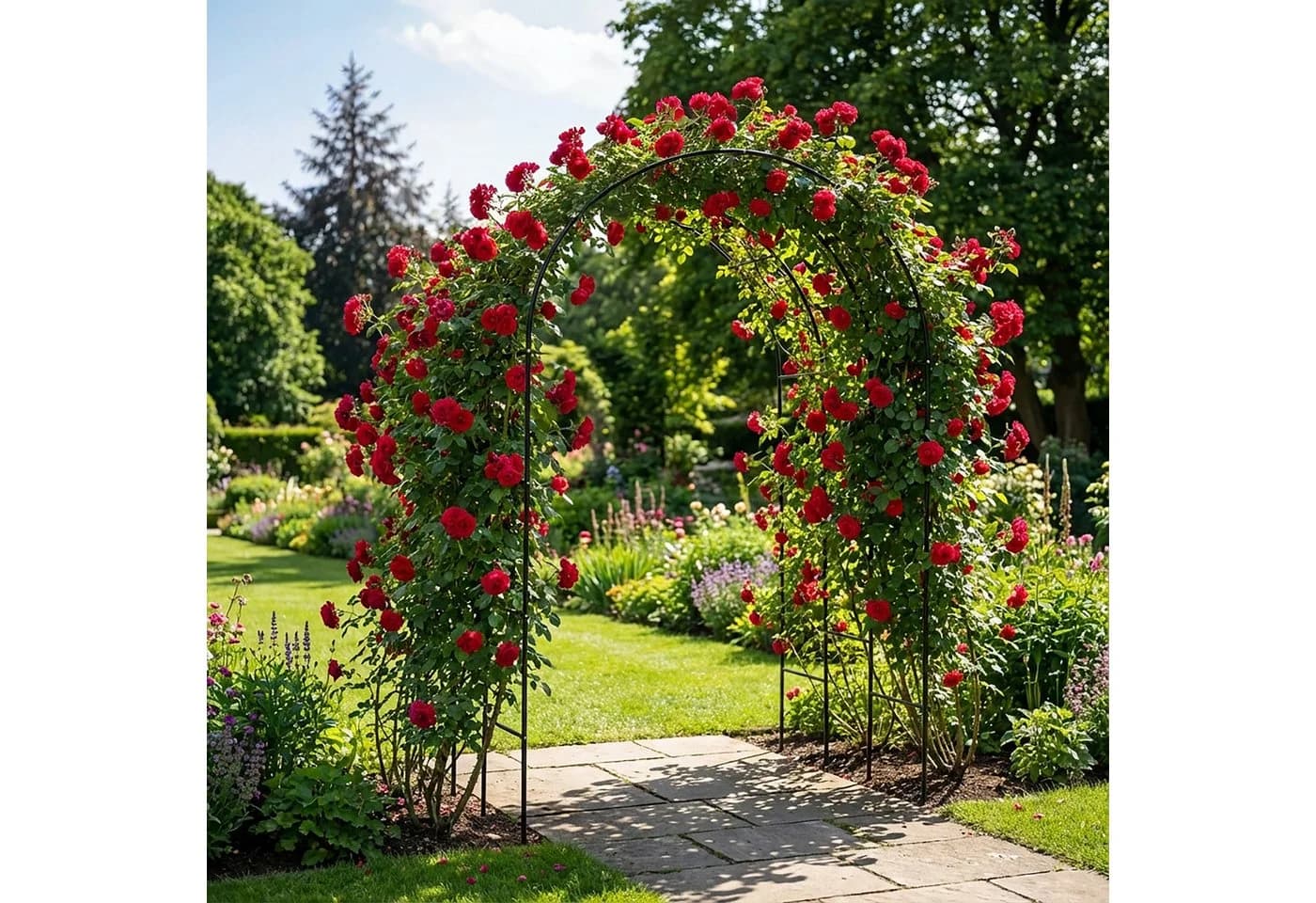 RELAXDAYS Rosenbogen aus Metall XXL für Kletterpflanzen - Bild 3