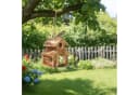 relaxdays Vogelhaus zum Aufhängen Braun Kiefernholz Bild 1