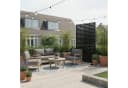 relaxdays Sichtschutzelement Sichtschutz für Garten Lamellen Schwarz Bild 1