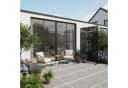 relaxdays Sichtschutzelement Sichtschutz für Garten Lamellen Schwarz Bild 5