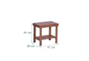 relaxdays Badhocker aus Bambus - 2 Ebenen, Natur Bild 4