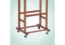 relaxdays Premium Herrendiener Bambus auf Rollen Braun Bild 5