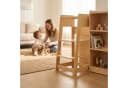 relaxdays Höhenverstellbarer Lernturm Natur Holzwerkstoff Bild 5