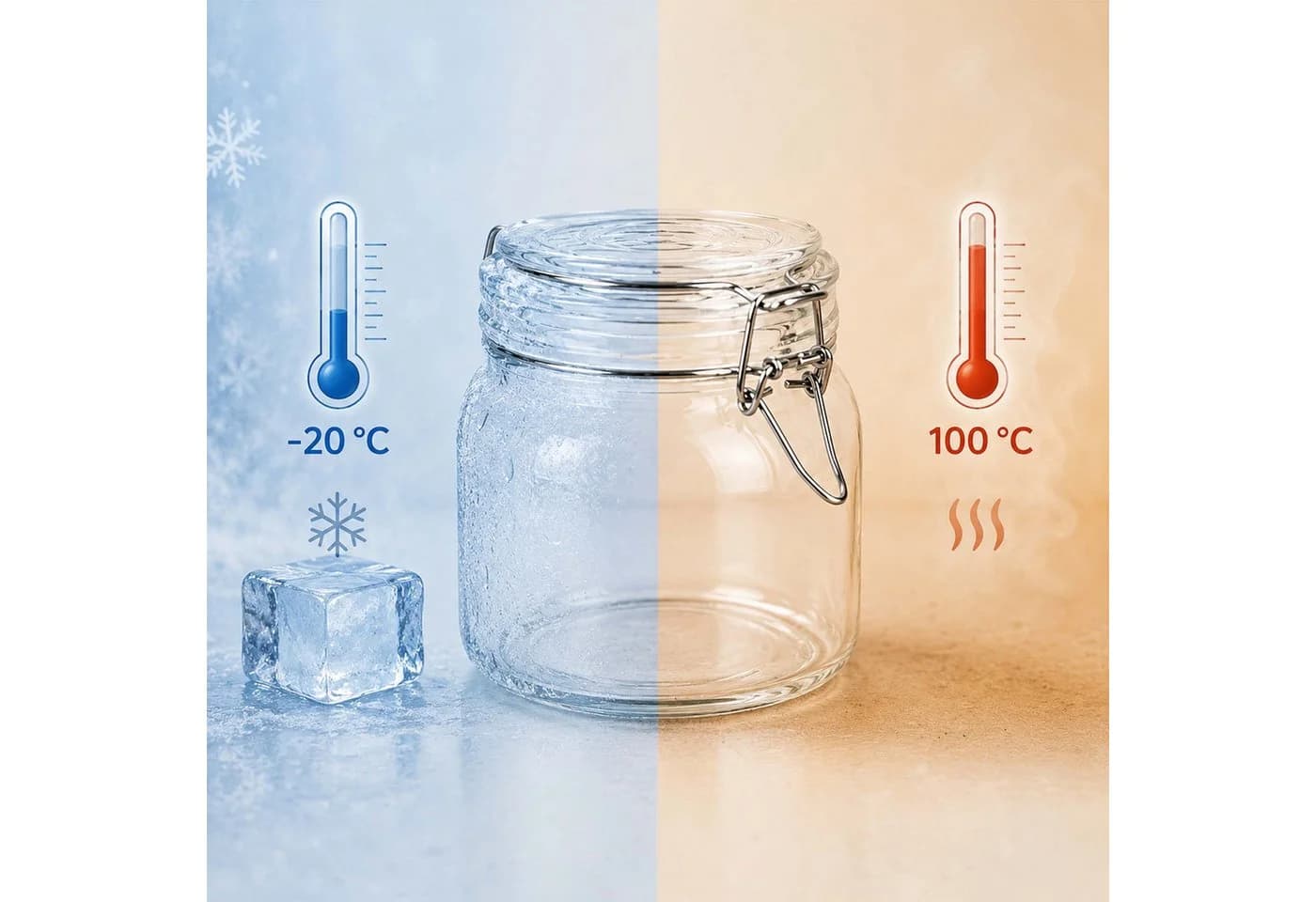 relaxdays Einmachglas 6er Set 750 ml mit Bügelverschluss - Bild 5