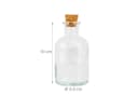 relaxdays 8er Set Glasflaschen mit Korken Transparent Bild 4