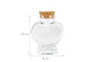 relaxdays Vorratsglas Glasflaschen Herzform 12er Set Transparent Bild 4