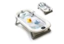 relaxdays Faltbare Babybadewanne mit Kissen, weiß/grau Bild 2