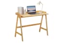 relaxdays Computertisch aus Sperrholz Natur Bild 2